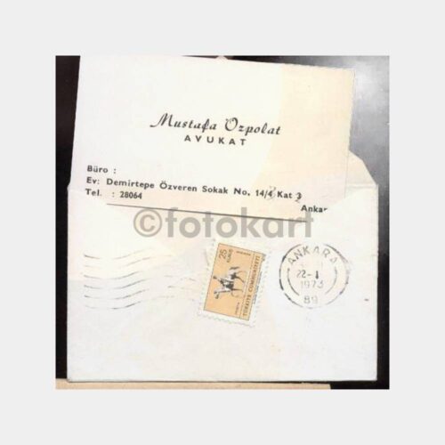 1973 Ankara Avukat Mustafa Özpolat Kartvizit
