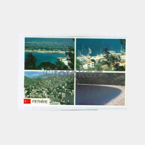 1980 Fethiye 4 Görünüş Kartpostal