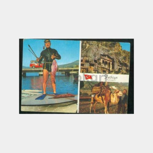 1970 Fethiye Balık Avcısı Görünüş Kartpostal