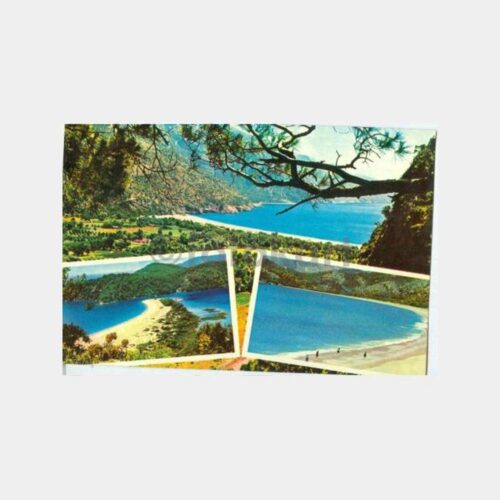1973 Fethiye 3 Görünüş Damgalı Kartpostal