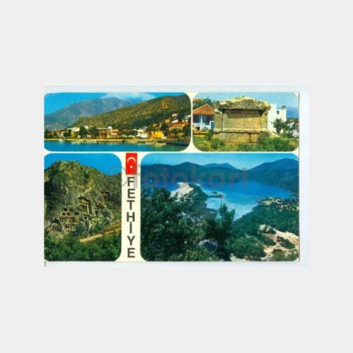 1975 Fethiye 3 Görünüş Kartpostal