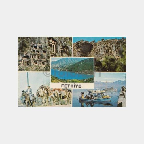 1980 Fethiye Muhtelif Görünüş Kartpostal