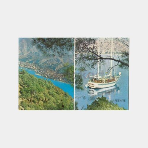 1980 Fethiye 2 Görünüş Kartpostal