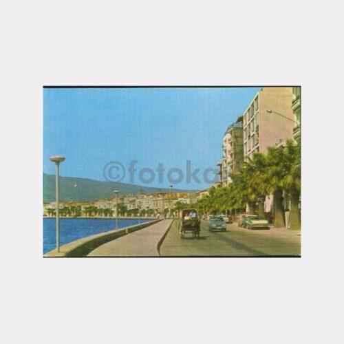 İzmir Kordon Faytonlar Kartpostal