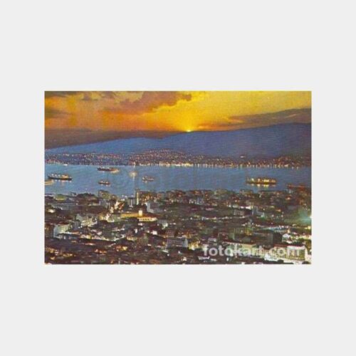 İzmir Gece Görünüş Kartpostal