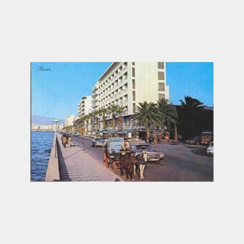 İzmir Kordon Fayton Kartpostal