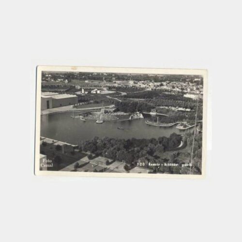 1940 İzmir Fuarı Damgalı Fuar Görünüş Fotokart