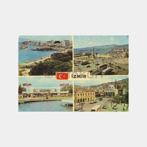 İzmir 4 Ayrı Görünüş Kartpostal