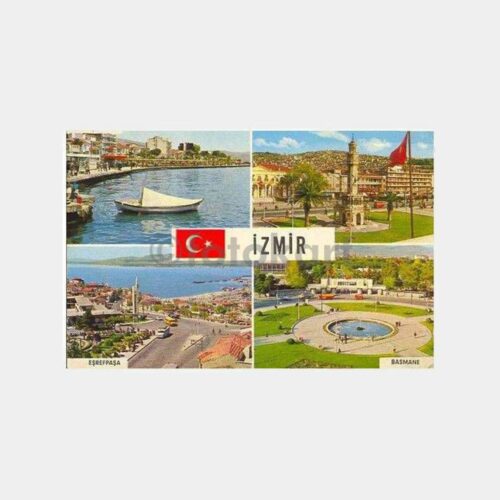 1974 İzmir 4 Ayrı Görünüş Kartpostal