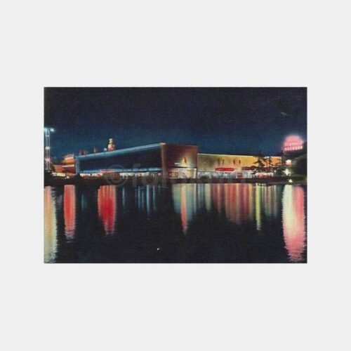 İzmir Fuarı Gece Görünüm Kartpostal
