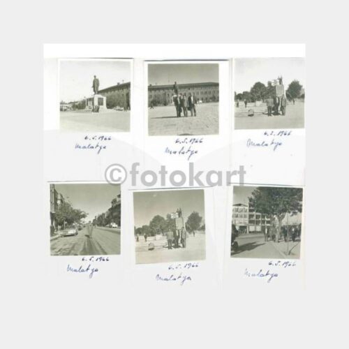 1966 Malatya Konulu 6 Adet Albüm Fotoğrafı