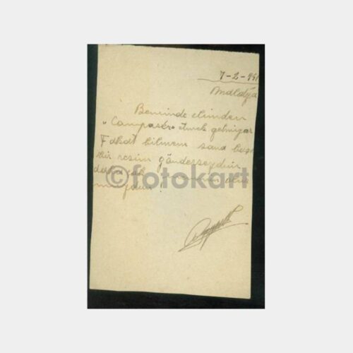 1941 Malatya Tarihi Ev Karakalem Çizim Kart - Görsel 2
