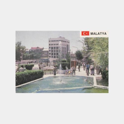 1975 Malatya Hükümet Meydanı Görünüş Kartpostal