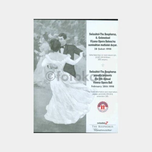 1998 Swissotel Viyana Opera Balo Davetiyesi