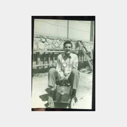 1955 Oyuncak Otomobil Konulu 2 Adet Fotoğraf