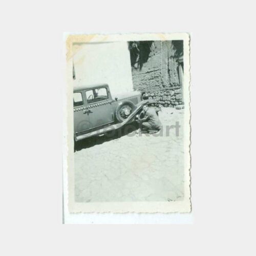 1930 Damalı Taksi Otomobil Konulu Fotoğraf