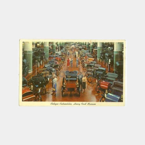 1964 ABD Klasik Otomobiller Henry Ford Müzesi Damgalı Kartpostal