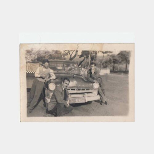 1958 Taksi Damalı Otomobil Konulu Fotoğraf