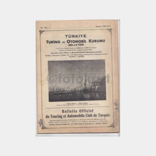 1952 Turing Otomobil Kurumu Belleteni Ağustos Sayısı