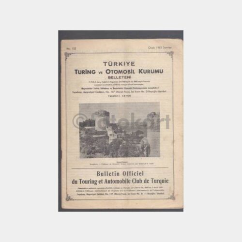 1953 Turing Otomobil Kurumu Belleteni Ocak Sayısı