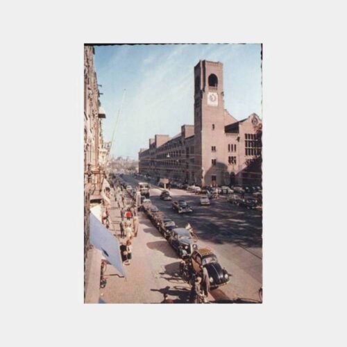 1957 Amsterdam Eski Otomobiller Görünüş Kartpostal