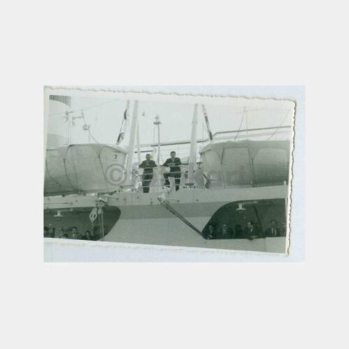 1957 Samsun Gemisi Güvertesi Yolcular Fotoğraf