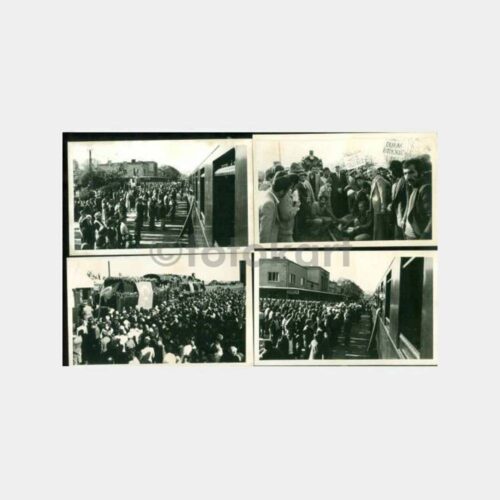 1980 Samsun Çarşamba Tren Hattı Açılışı 19 Adet Fotoğraf