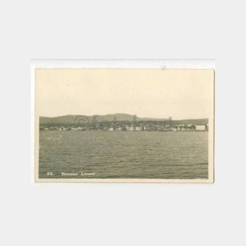 1930 Samsun Limanı Sahilden Görünüş Kartpostal