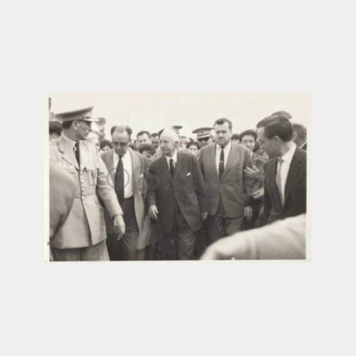 1963 İsmet İnönü Edirne Havsa Ziyaret Fotoğraf