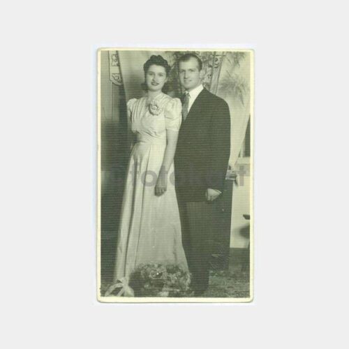 1950 Samsun Foto Şevket Gelin Damat Fotoğraf