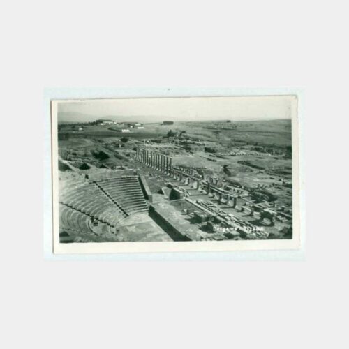 1940 Bergama Antik Tiyatro Görünüş Kartpostal