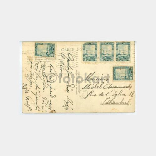 1930 Yunanistan Atina Konulu Pullu Kartpostal - Görsel 2