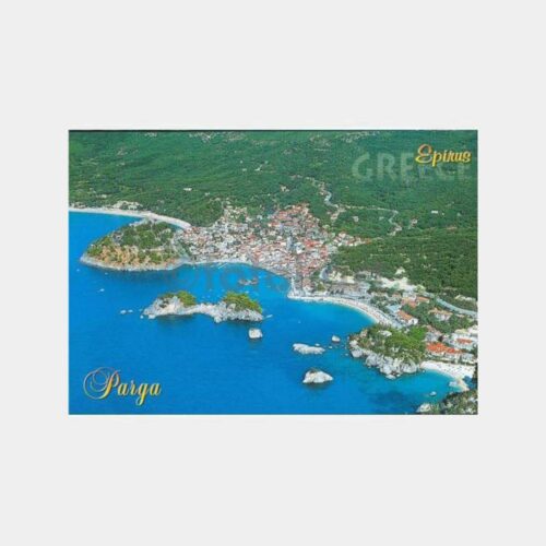 2014 Yunanistan Parga Şehirden Görünüş Kartpostal