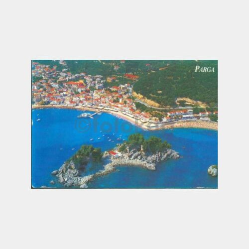 2014 Yunanistan Parga Şehirden Görünüş Kartpostal