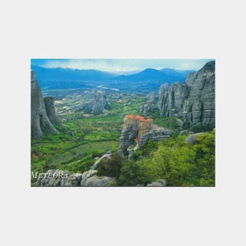 1980 Yunanistan Meteora Görünüş Kartpostal