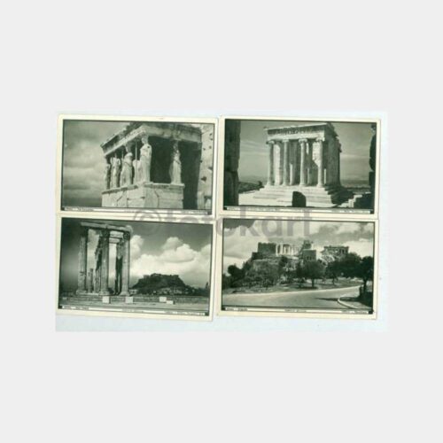 1980 Yunanistan Atina Konulu 8 Adet Kartpostal - Görsel 2