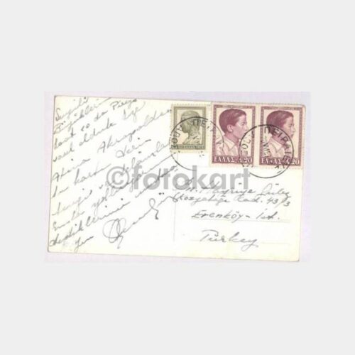 1957 Yunanistan Jüpiter Tapınağı Kartpostal - Görsel 2