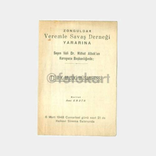 1948 Zonguldak Müzik Konser Programı