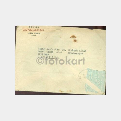 1953 Zonguldak Tahir Karauğuz İmzalı Yazısı