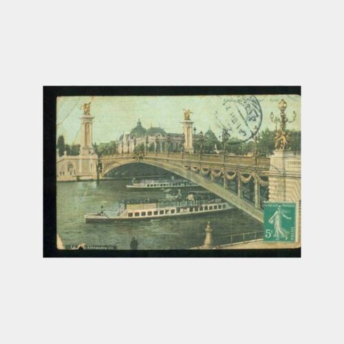 1911 Paris - Zonguldak Kozlu Varışlı Kartpostal