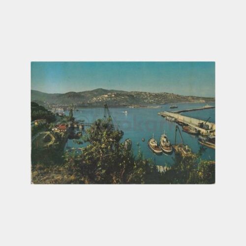 1968 Zonguldak Limanı Görünüş Damgalı Kartpostal