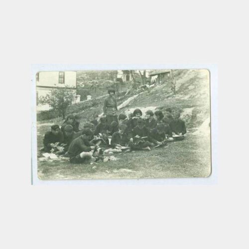 1931 Zonguldak Öğrenciler Tabiat Dersinde Fotoğraf