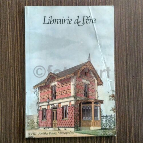 1996 Librairie de Péra XVIII. Antika Kitap Müzayedesi Katalog