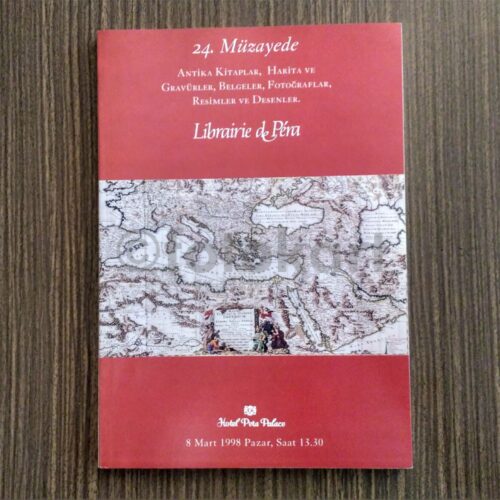 1998 Librairie de Péra 24. Müzayede Katalog
