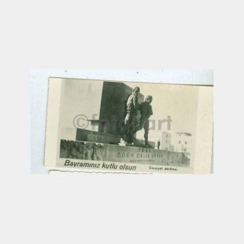 1940 Ankara Emniyet Anıtı Tebrik Fotoğraf