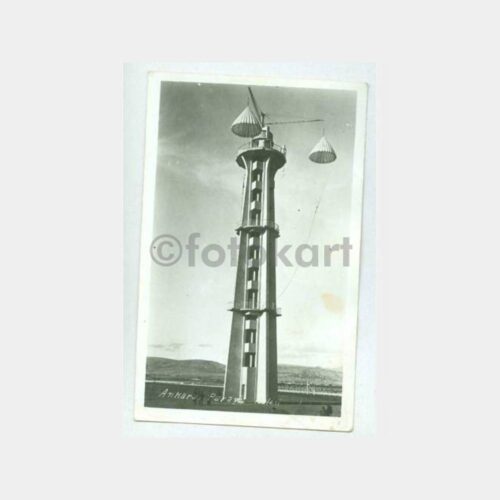 1946 Ankara Paraşüt Kulesi Görünüş Fotokart