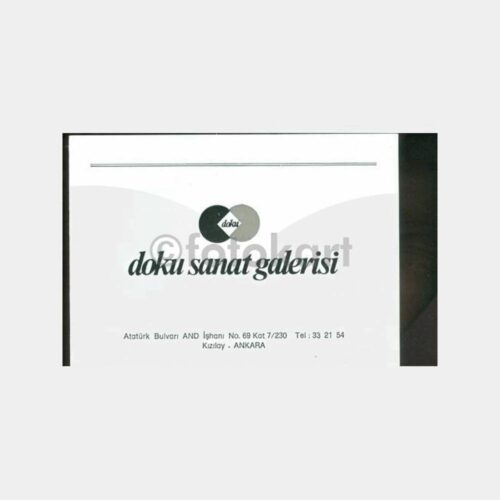 1985 Ankara Doku Sanat Galerisi Sergi Daveti