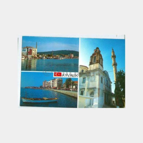 1980 Ayvalık 3 Görünüş Kartpostal