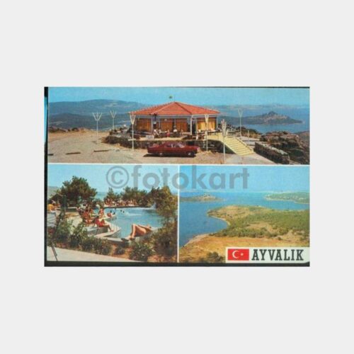 1980 Ayvalık Şeytan Sofrası Görünüş Kartpostal