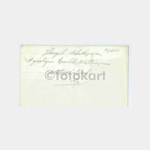 1940 Ayvalık Genel Görünüş Fotokart - Görsel 2